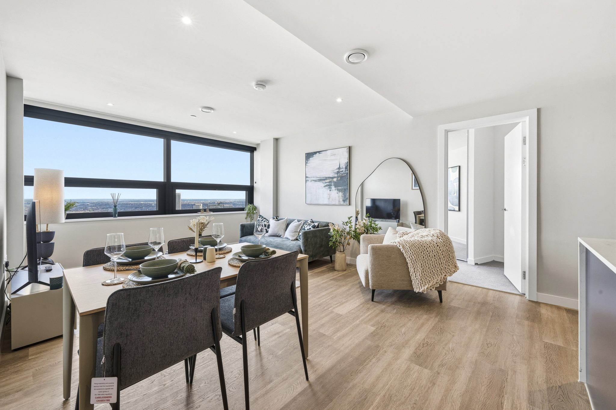 Core Octagon Two Bedroom Apartment - Living Area